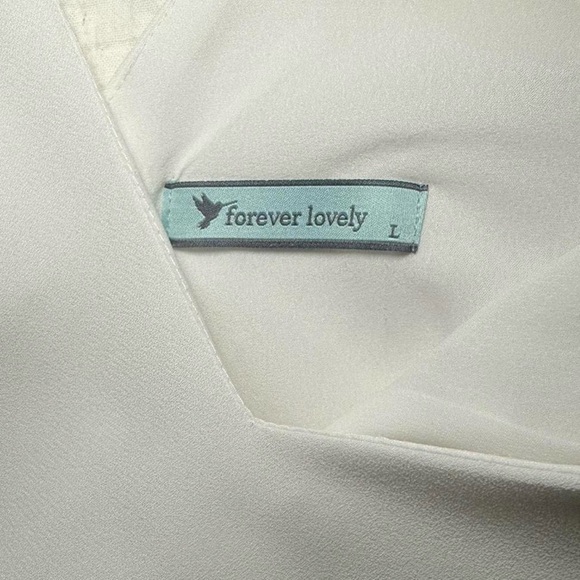 White Ruffle Mini Dress - Picture 3 of 4